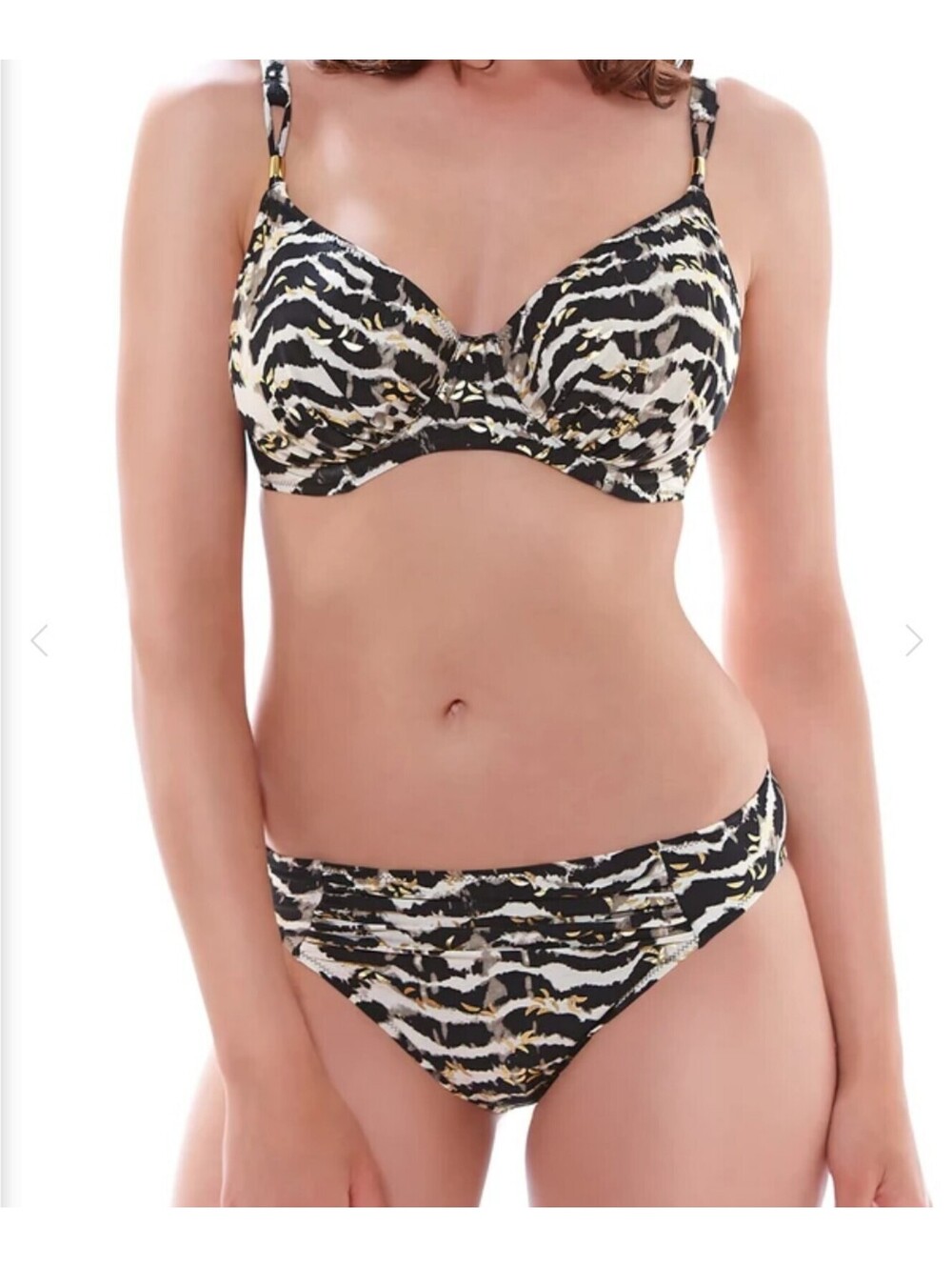 38DD/medium NWT 2 piece Soma Fantasie Milos zebra bikini